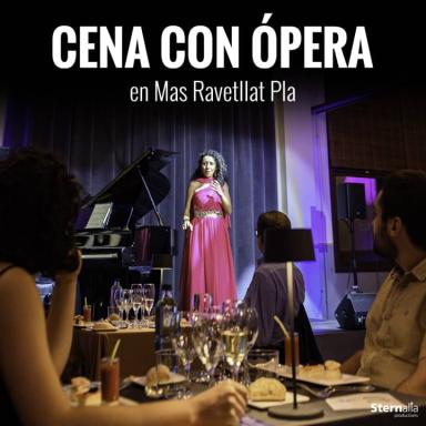 Cena con ópera y visita guiada en Mas Ravetllat-Pla, Barcelona