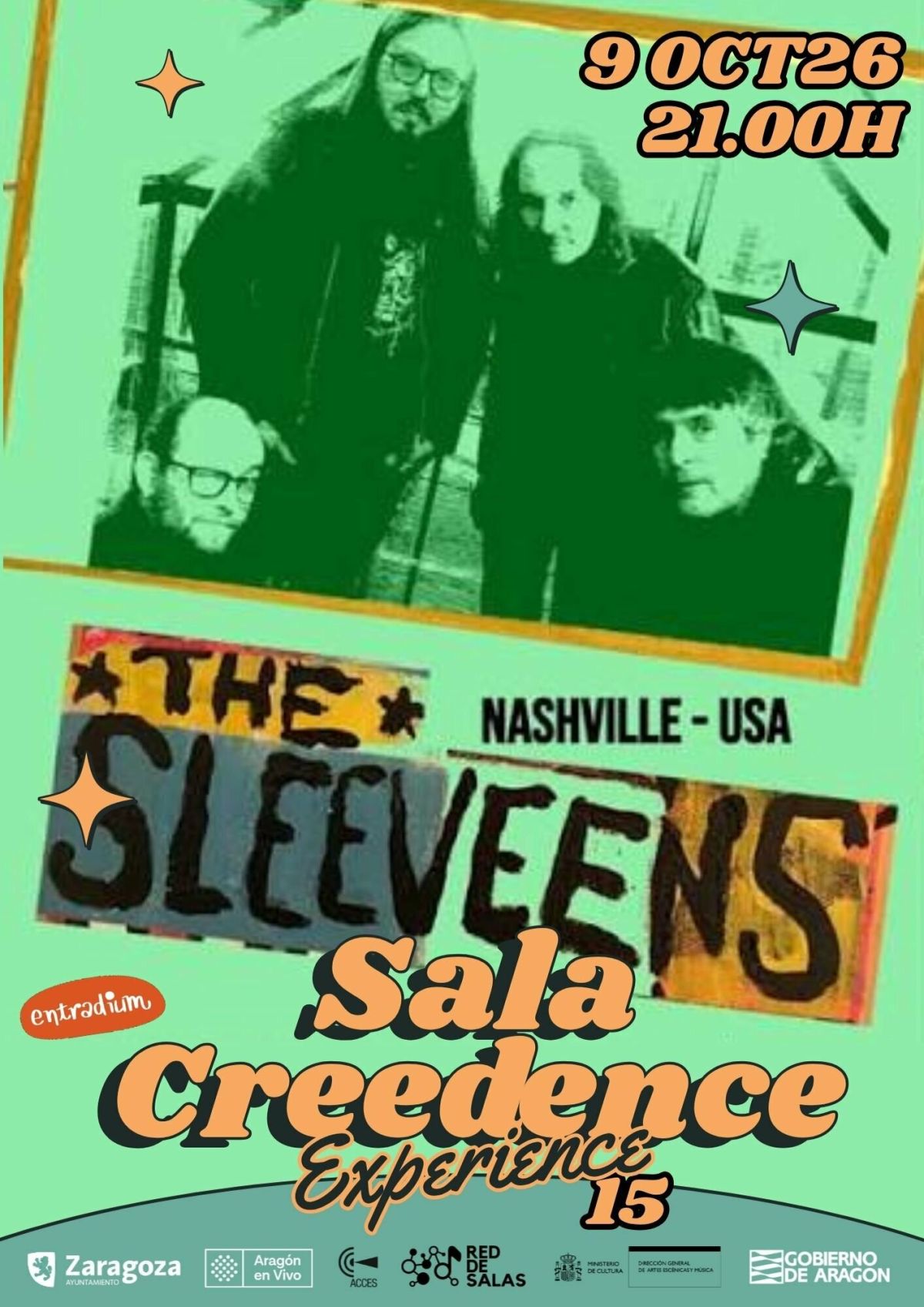 The Sleeveens en Sala Creedence: Aniversario en Zaragoza