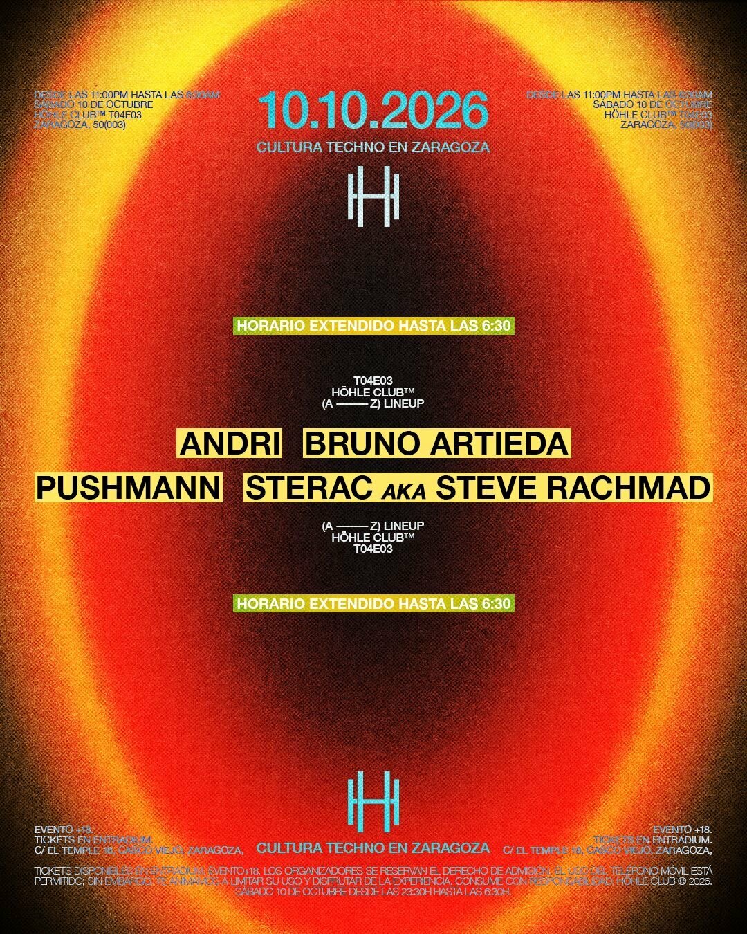 Noche de Música en Höhle Club Zaragoza este Octubre