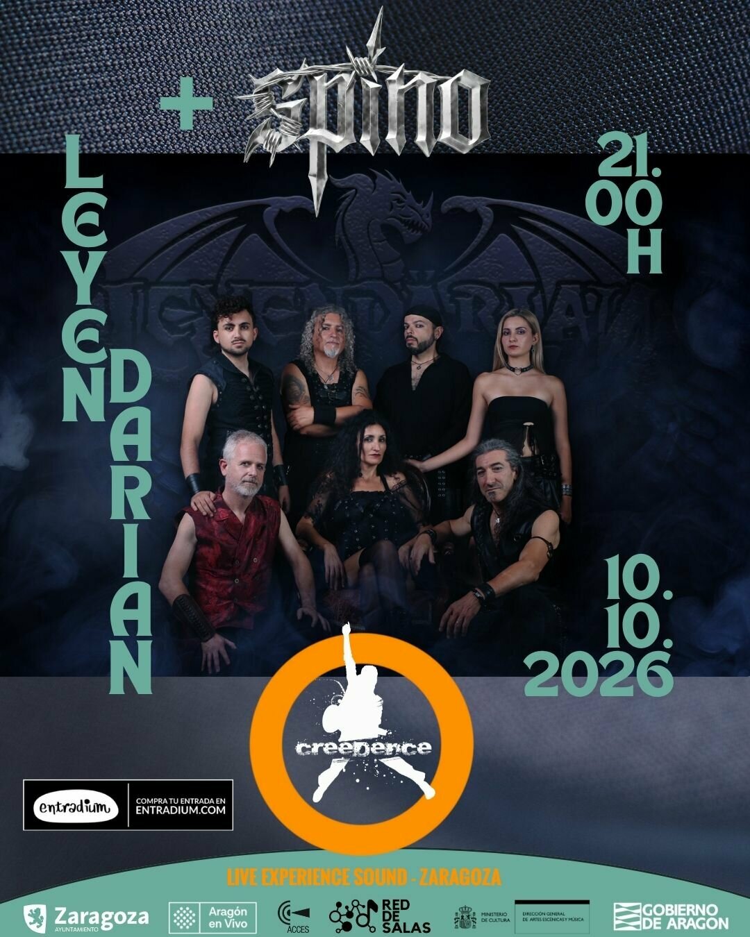 Concierto de Leyendärian y Spino en Sala Creedence - Zaragoza