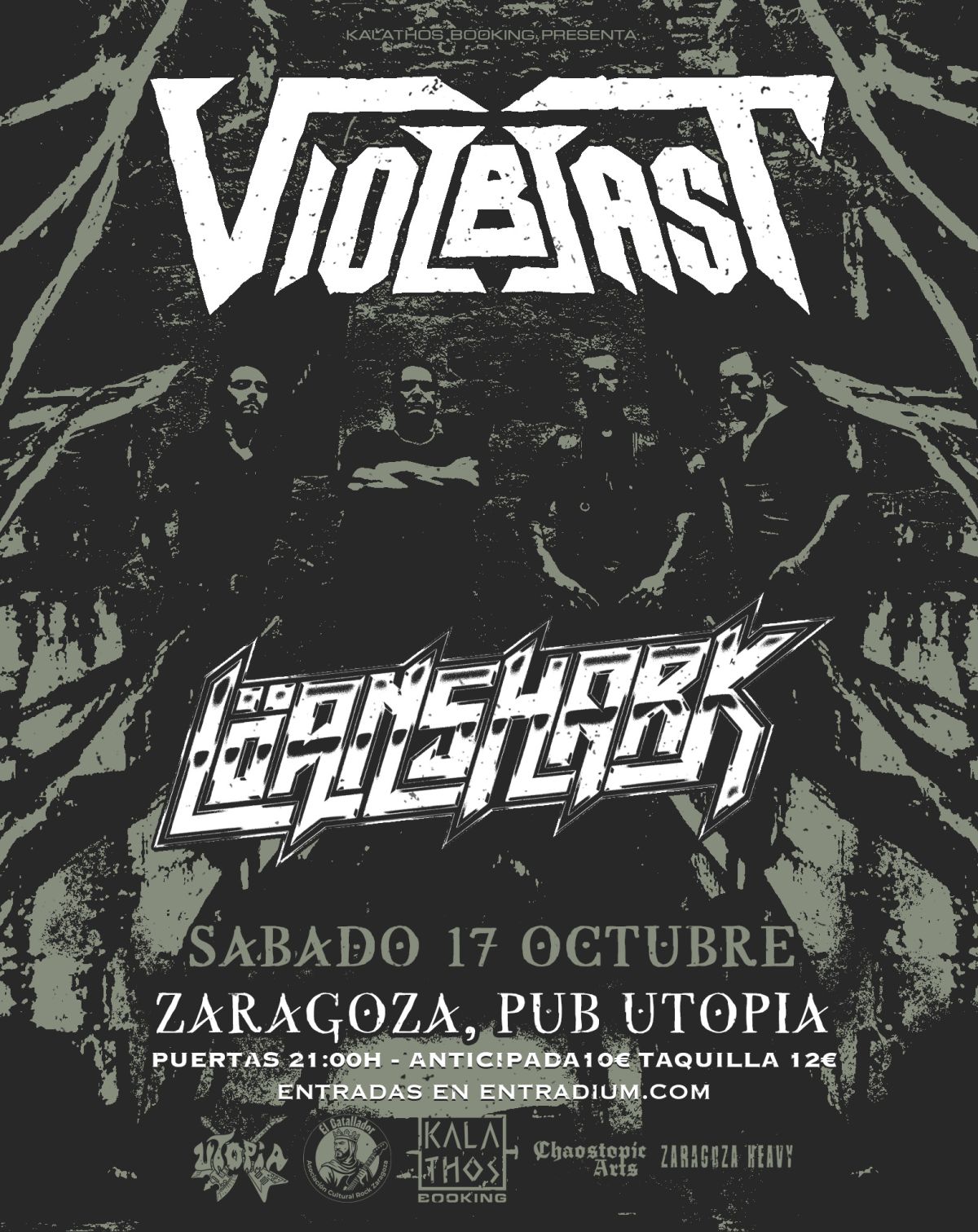 Concierto de Violblast y Löanshark en Zaragoza