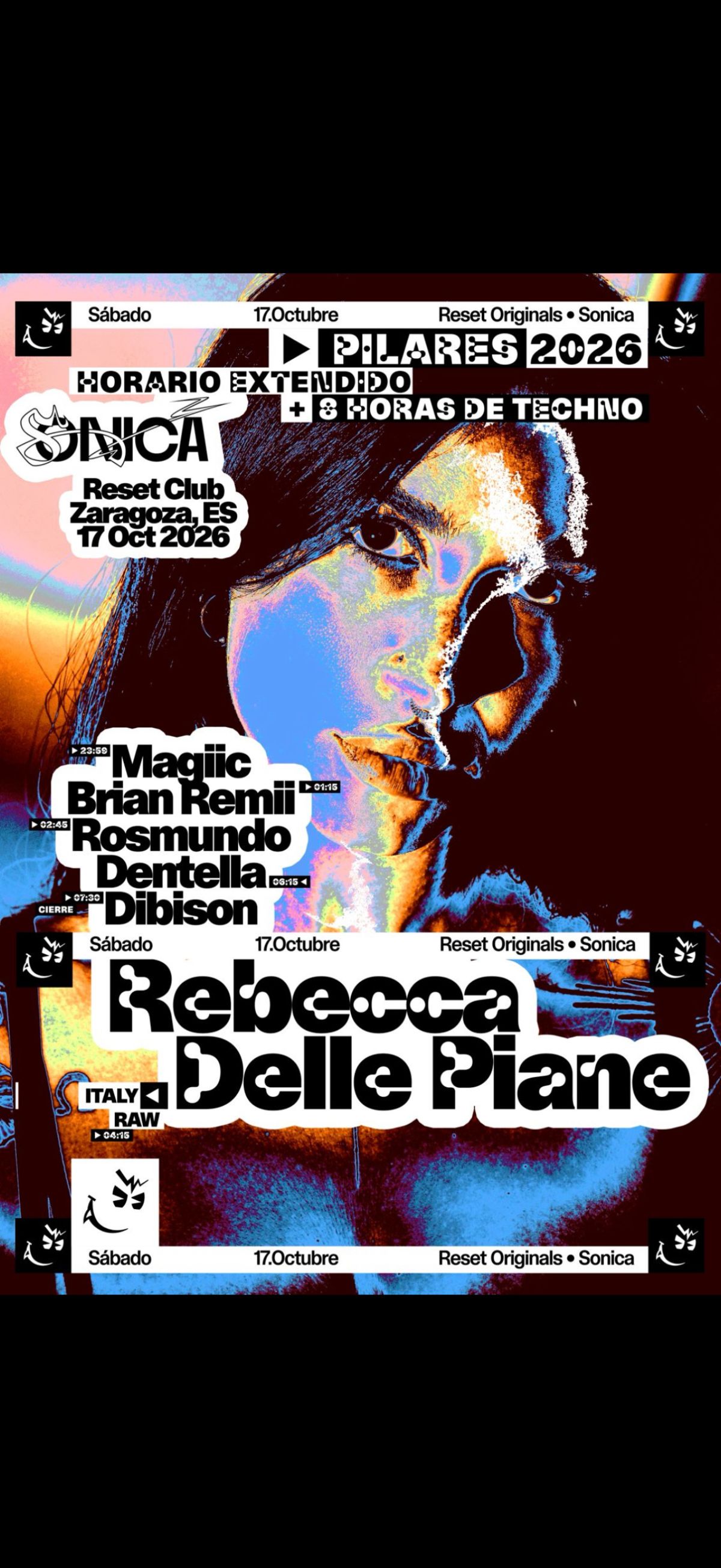 Rebecca Delle Pianne en Zaragoza: Evento en Sala Reset