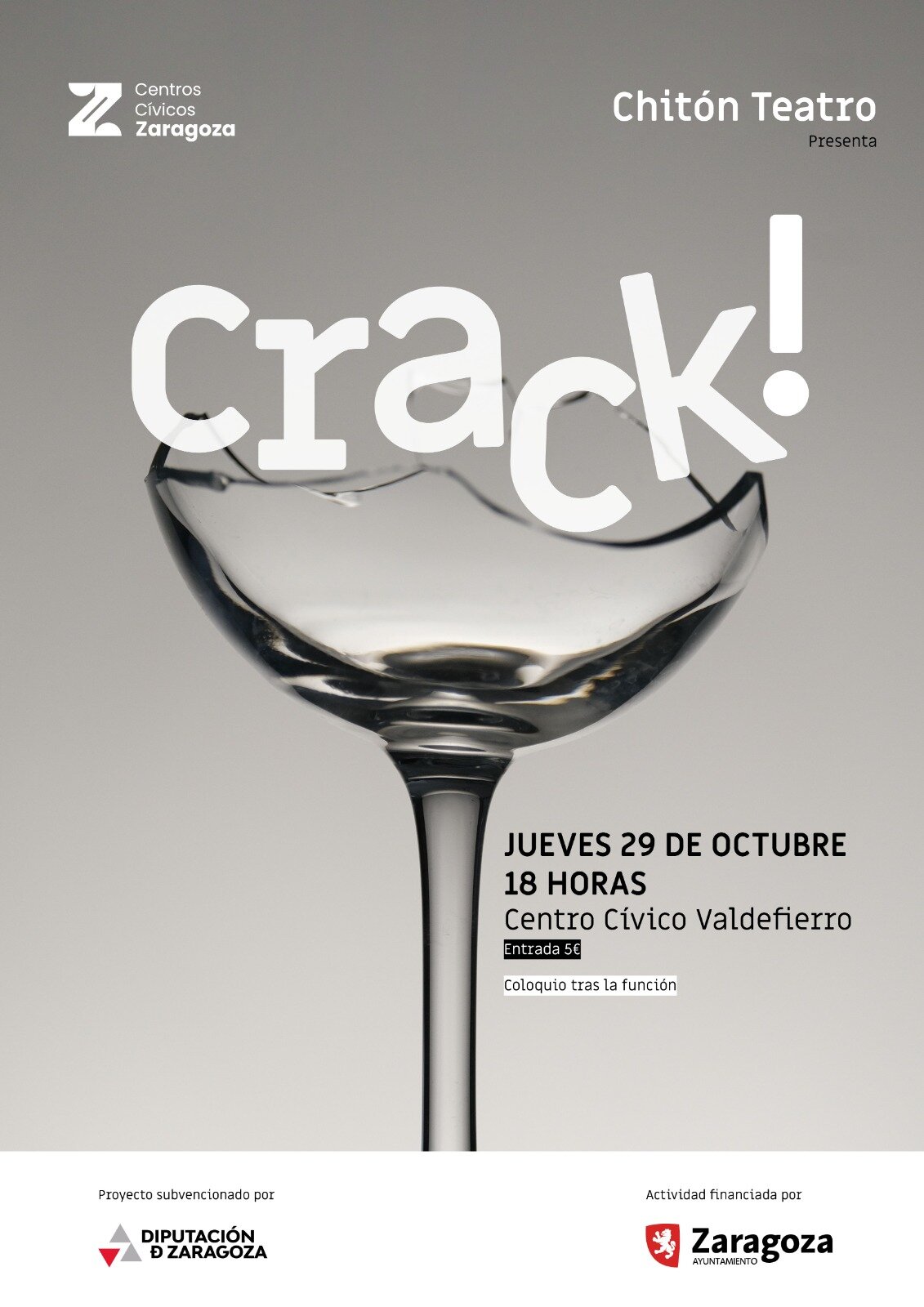 Crack - Teatro en Zaragoza: 29 de octubre 2026