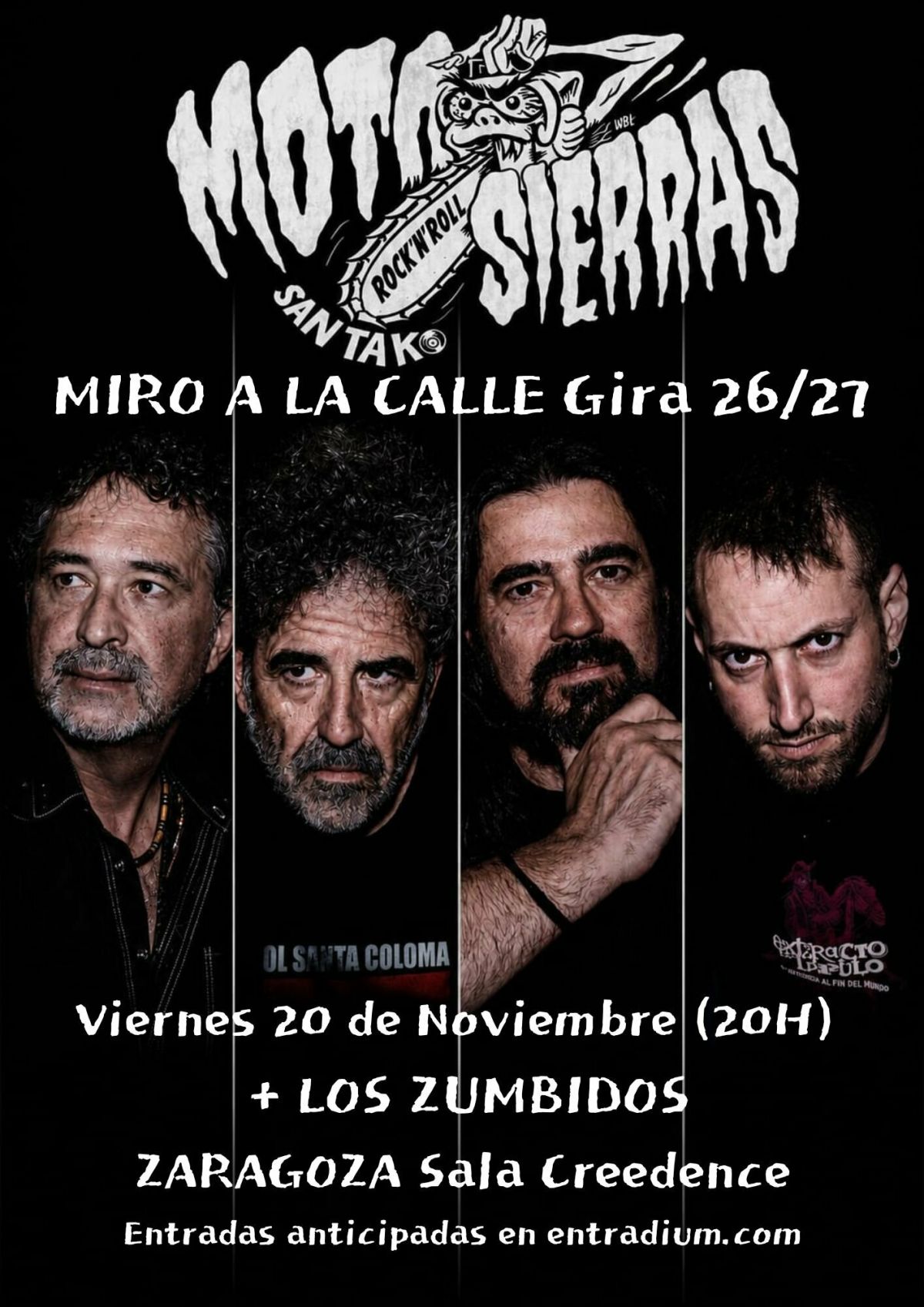 Motosierras y Los Zumbidos en Sala Creedence Zaragoza