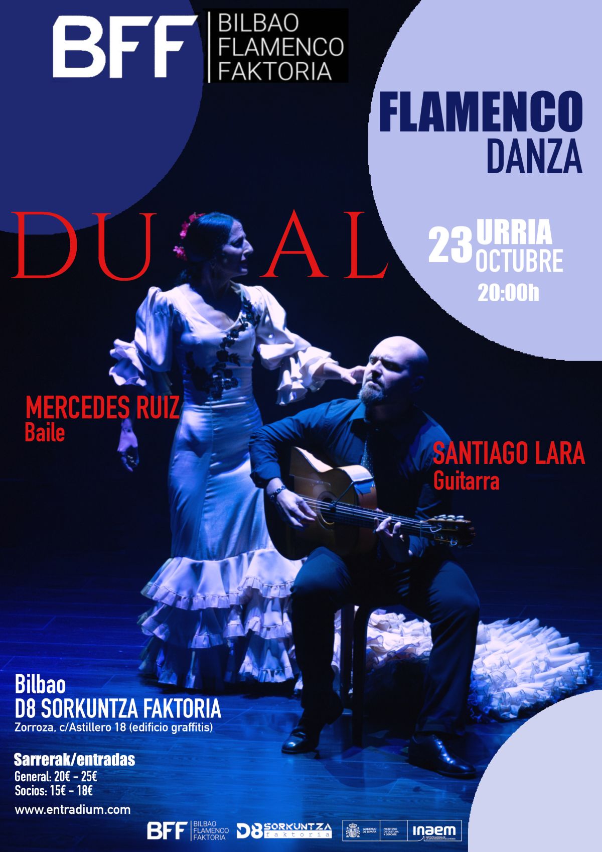 Mercedes Ruiz Dual: Flamenco el 23 de octubre en Bilbao