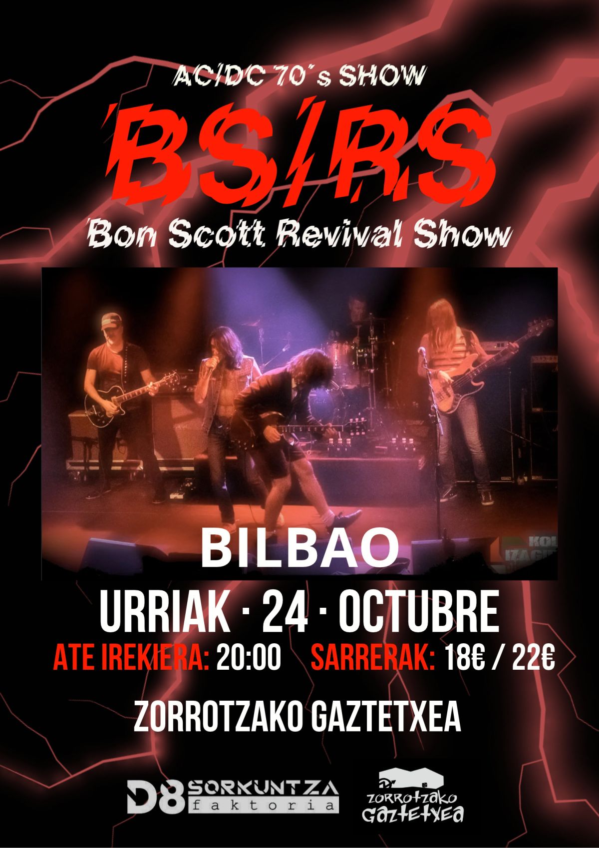 Tributo a AC/DC en Bilbao: Concierto BS/RS el 24 Oct