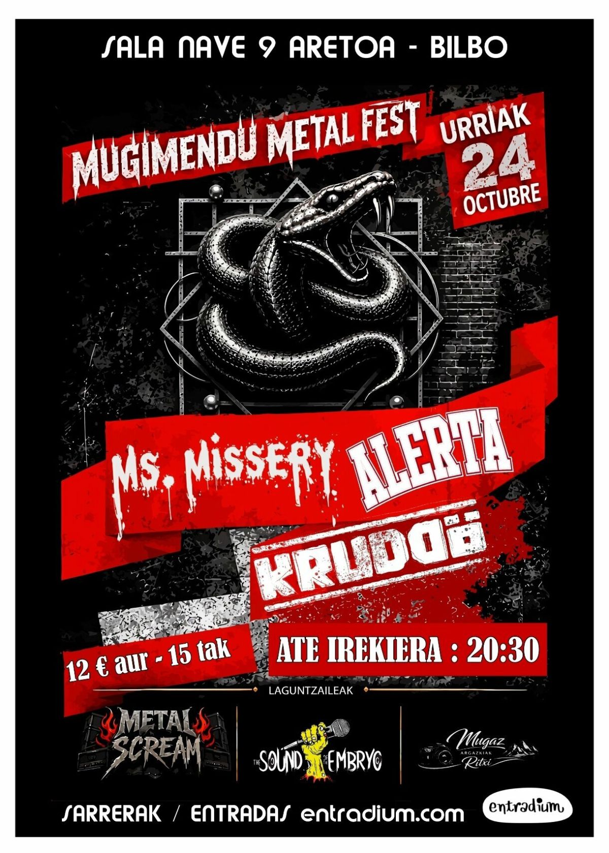 Mugimendu Metal Fest en Bilbao - 24 de octubre 2026