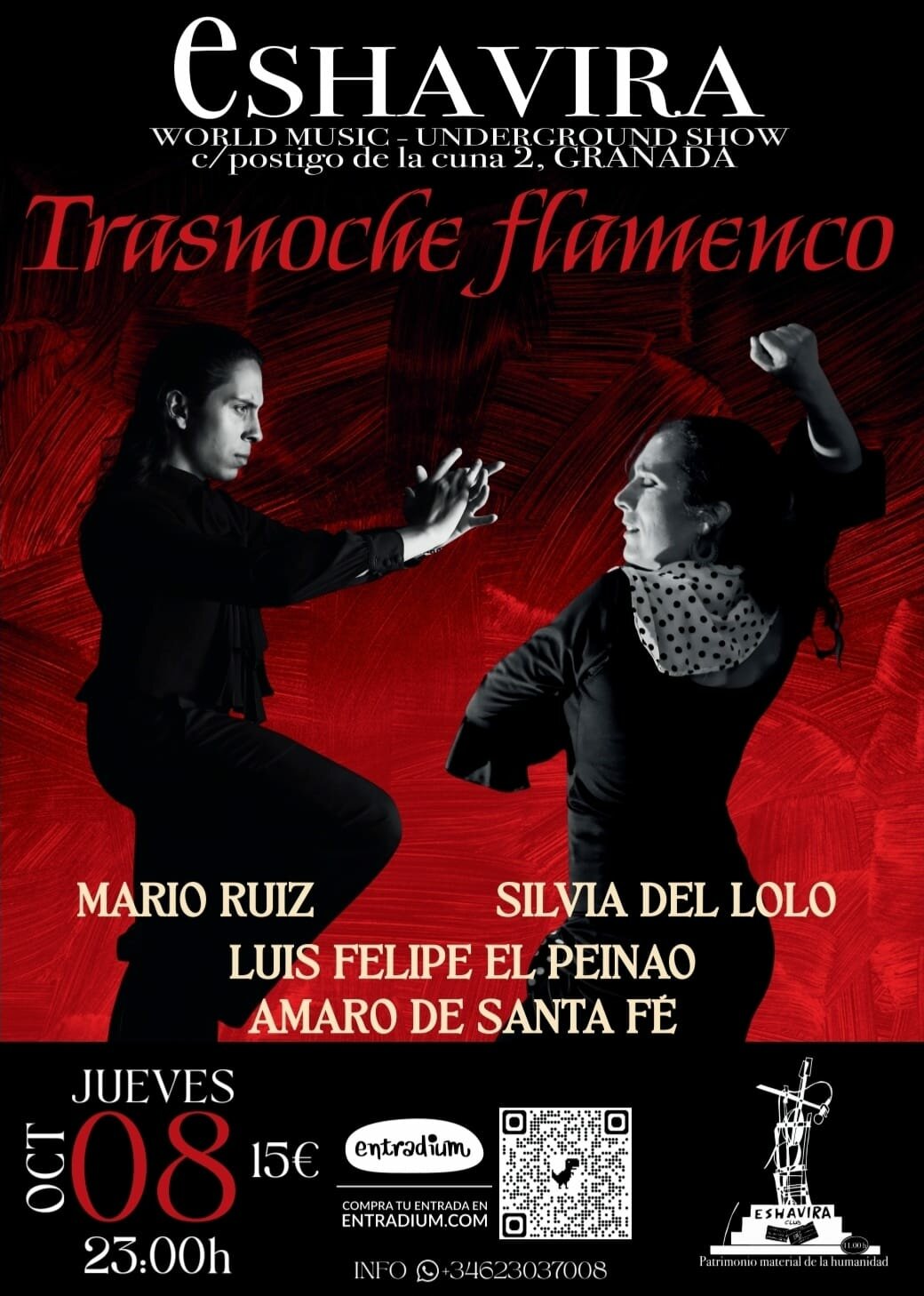 Trasnoche Flamenco en Eshavira Club de Granada