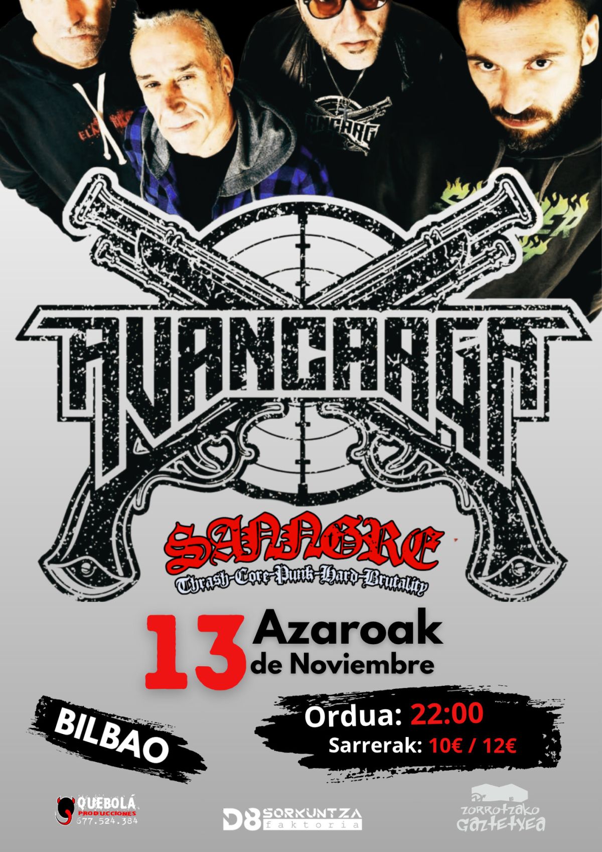 Concierto de AVANCARGA + SANNGRE en Bilbao