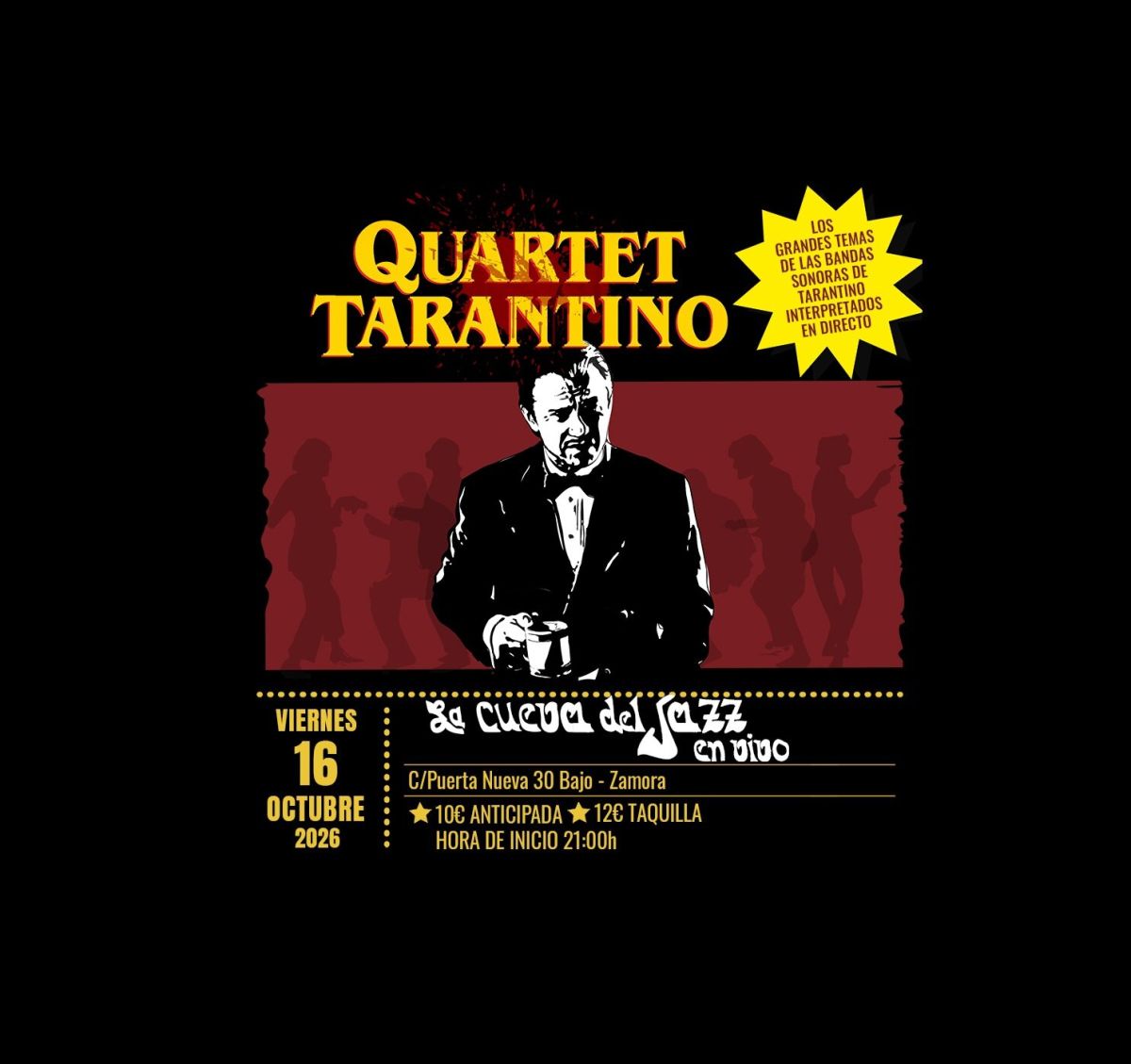 Quartet Tarantino en vivo en Crazy Horse Bilbao