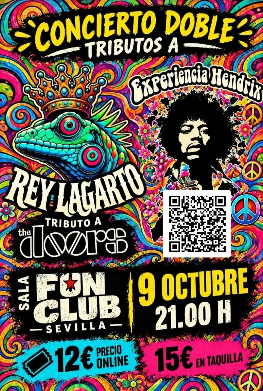 Doble tributo a The Doors y Hendrix en Sevilla