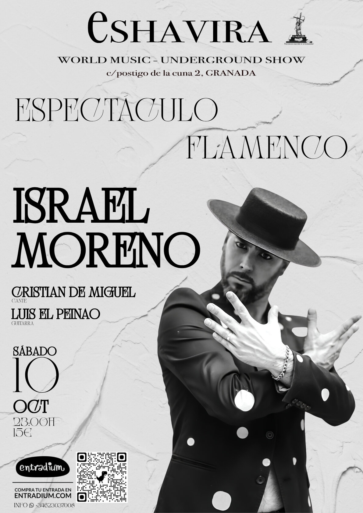 Espectáculo Flamenco de Israel Moreno en Granada