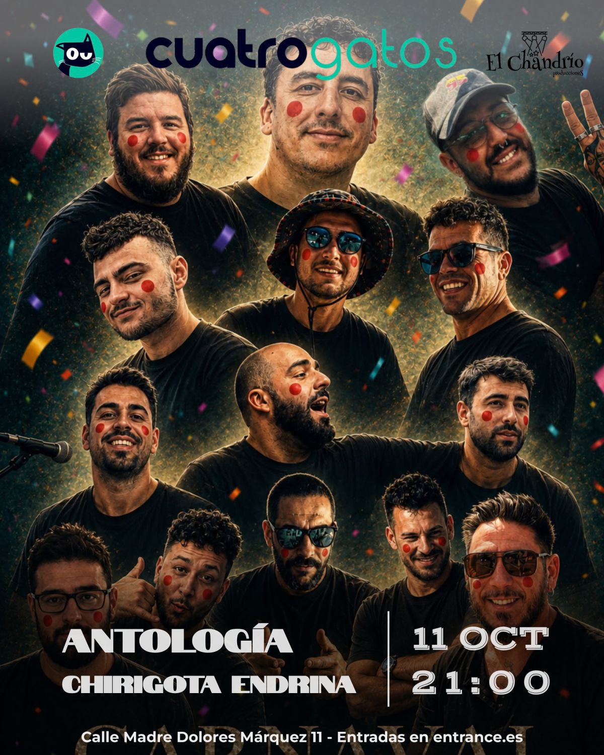 Antología Chirigota del Endrina en Sevilla | 11 Oct 2026
