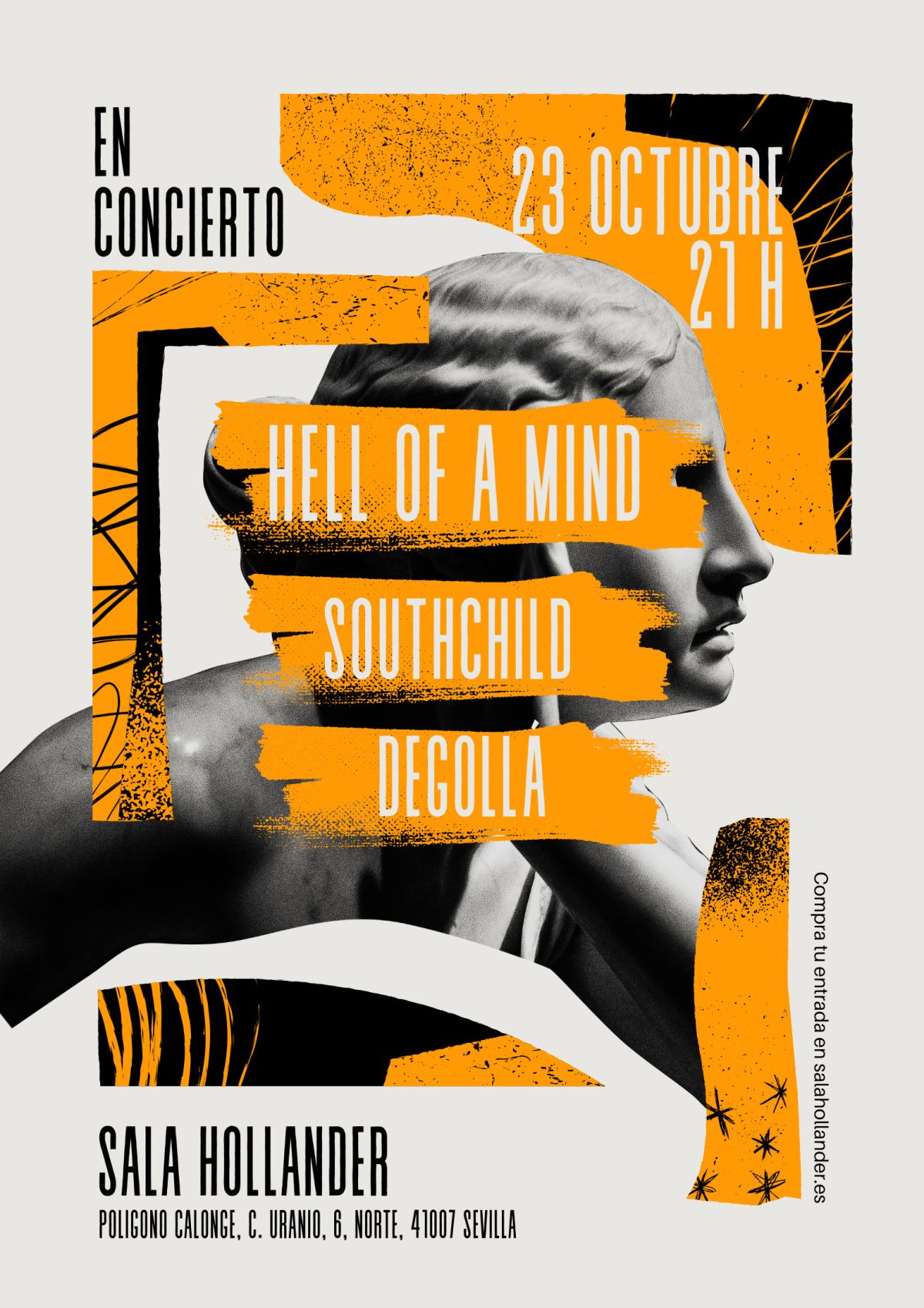 Concierto en Sevilla: Hell of a Mind + Southchild + Degollá