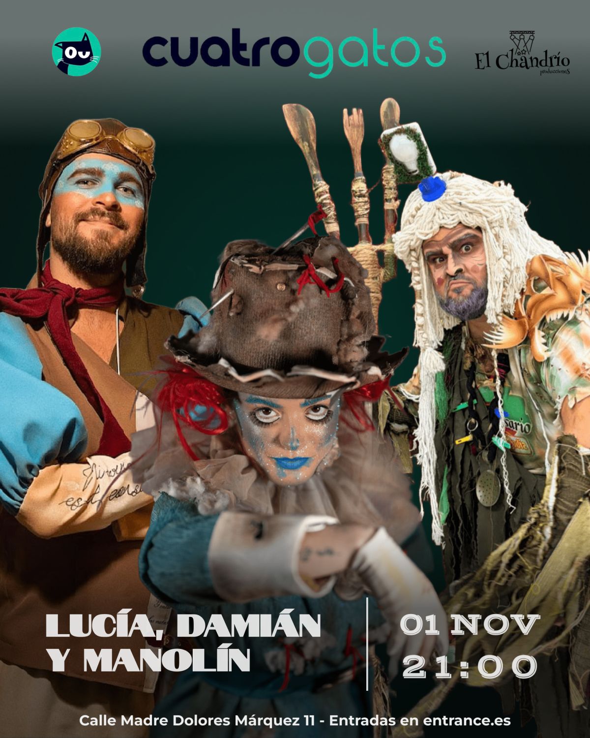 Concierto de Lucía, Damián y Manolín Santander en Sevilla