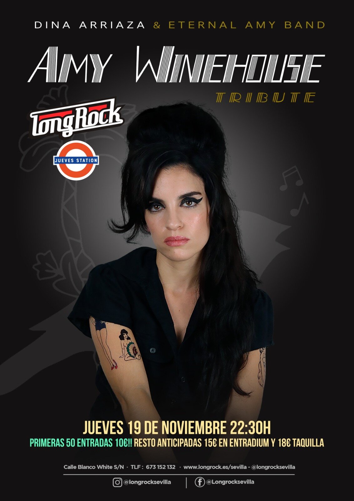 Tributo a Amy Winehouse en Sevilla con Dina Arriaza