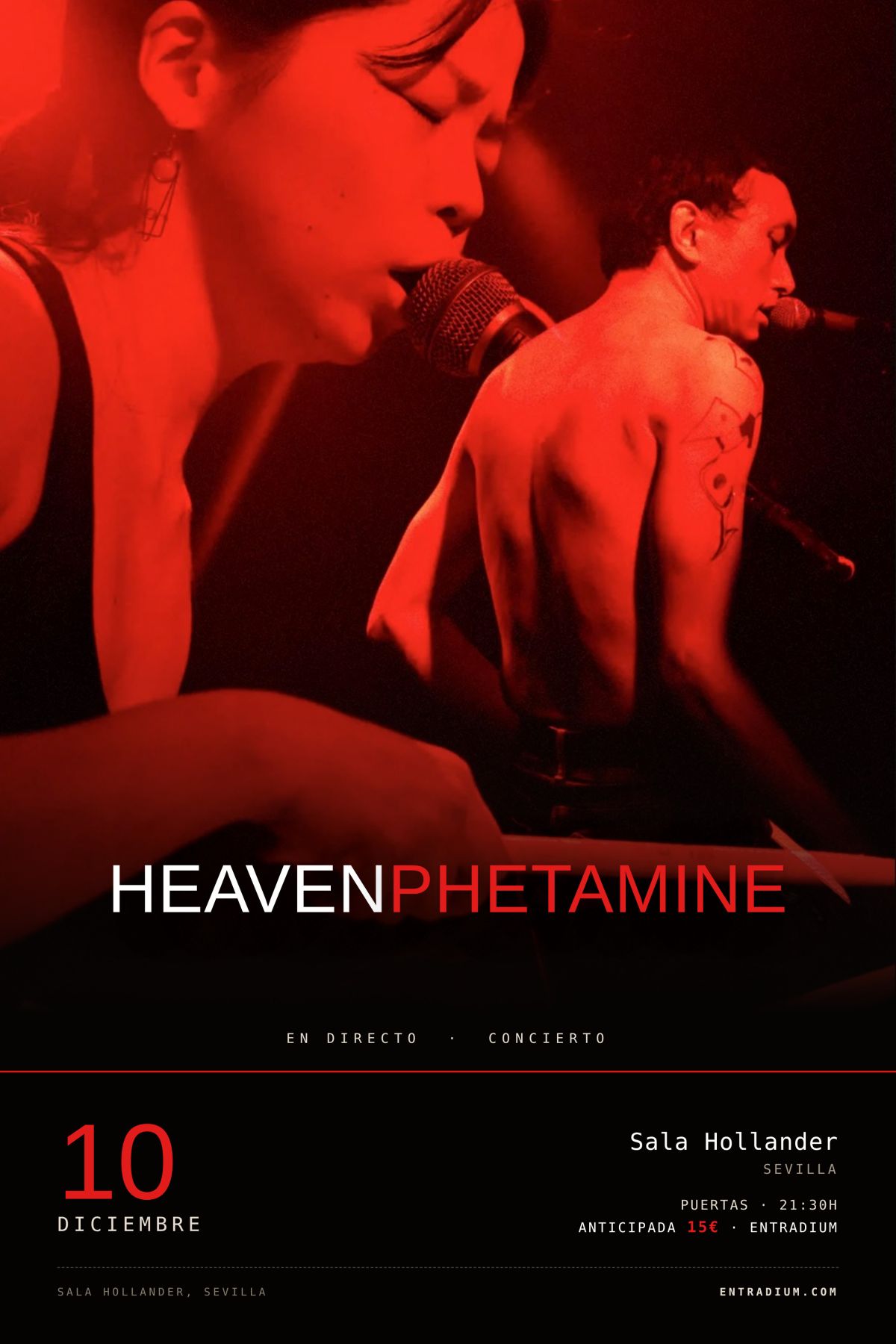 Concierto de HEAVENPHETAMINE en Sevilla - 10 Dic 2026
