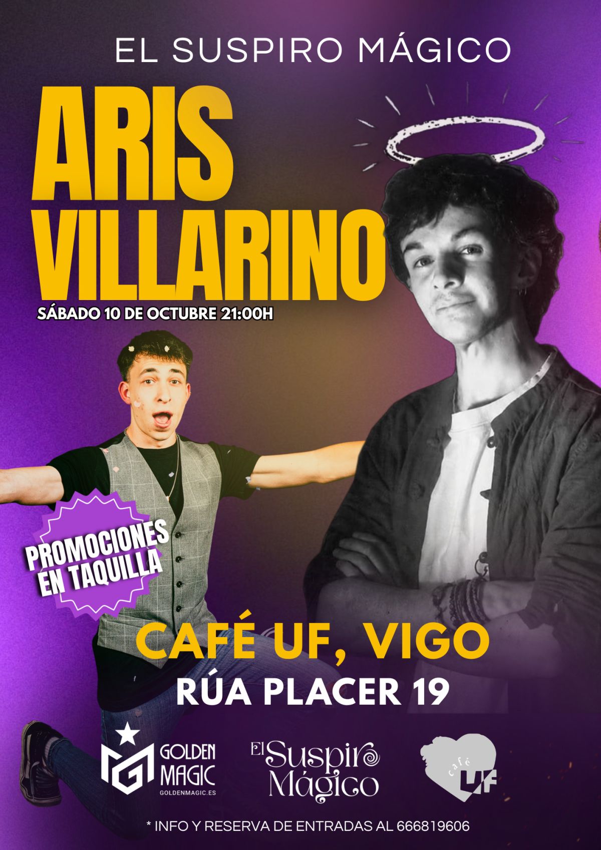 Aris Villarino y Golden Magic: El Suspiro Mágico en Vigo