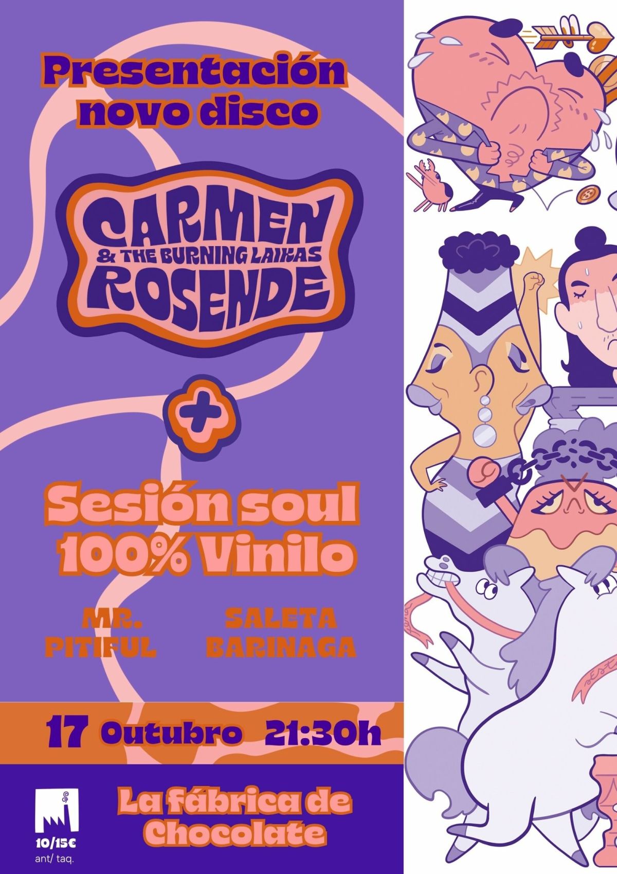 Carmen Rosende & The Burning Laikas en Vigo