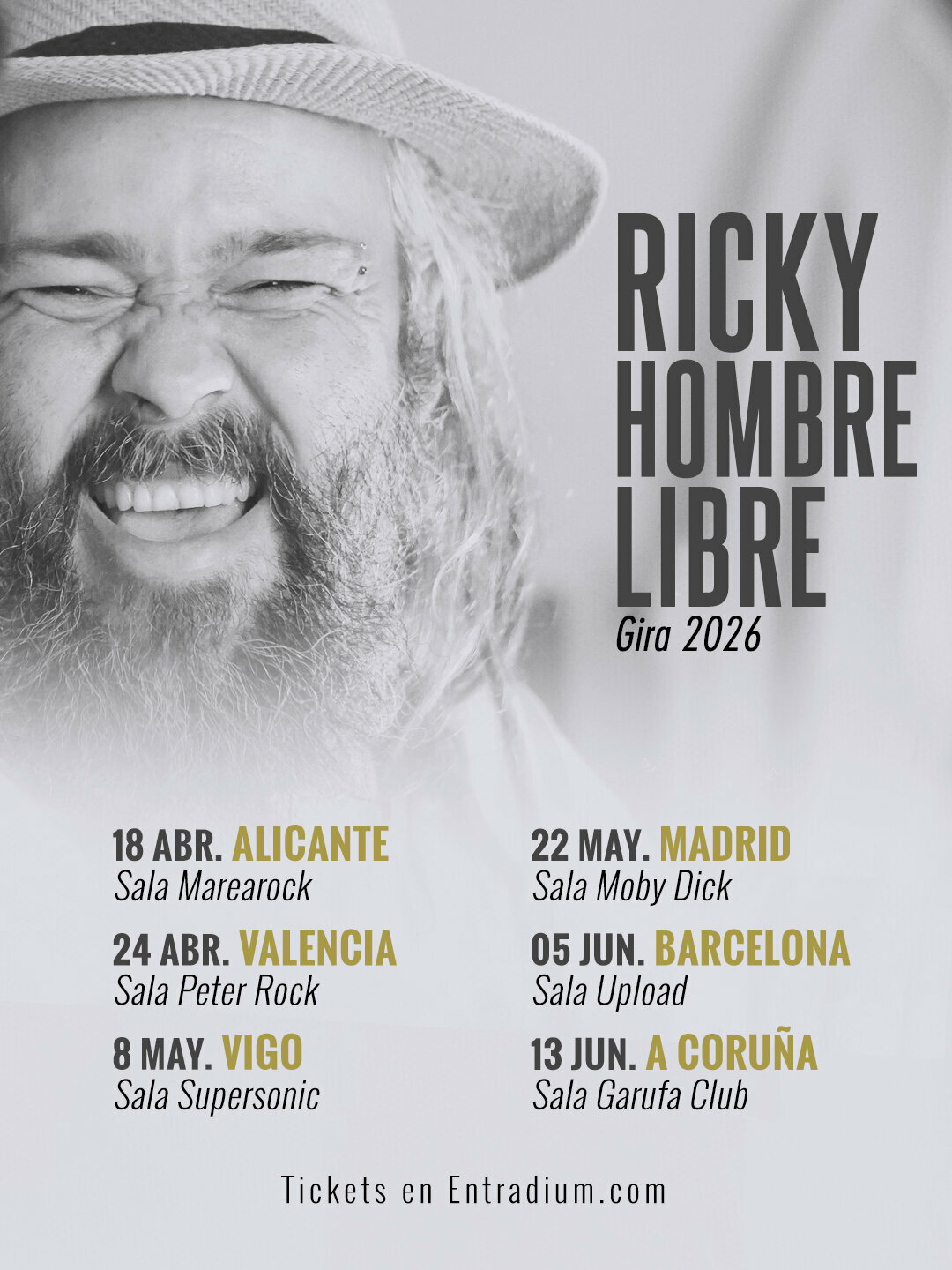 Concierto de Ricky Hombre Libre en Vigo 2026