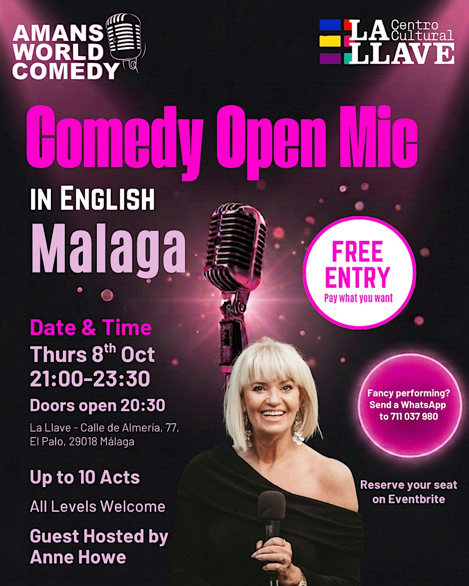 Amans World Comedy - English Open Mic Night - Malaga