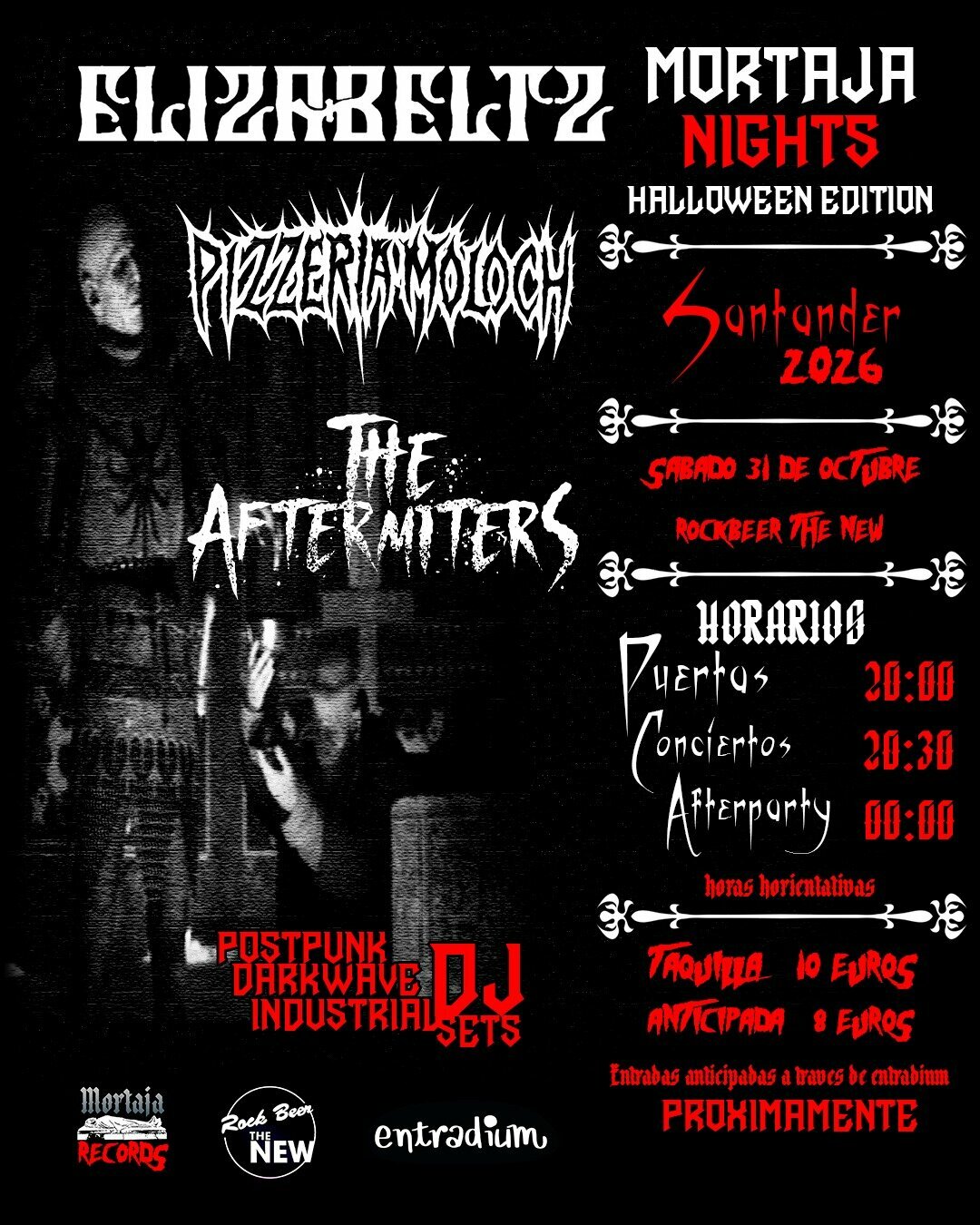 Mortaja Nights Halloween en Santander este 31 de octubre