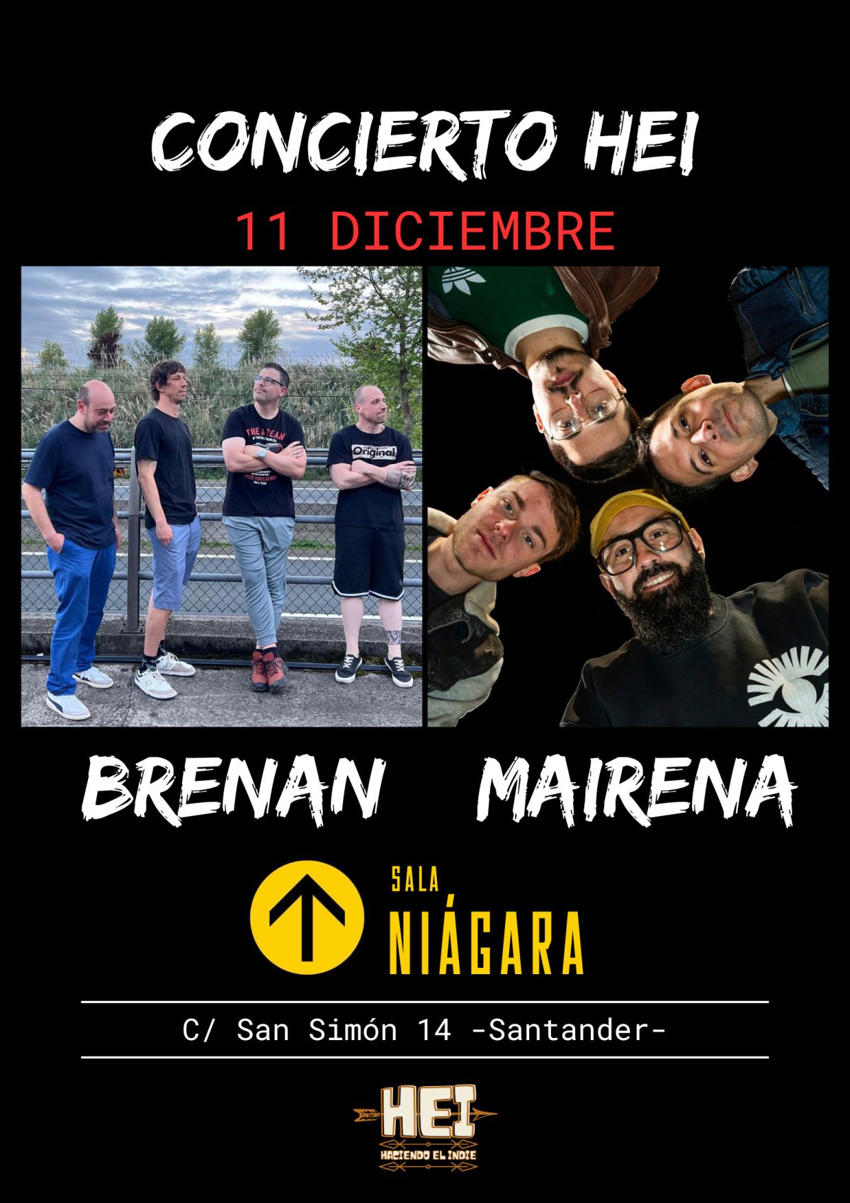 Concierto de Brenan + Mairena en Sala Niágara Santander