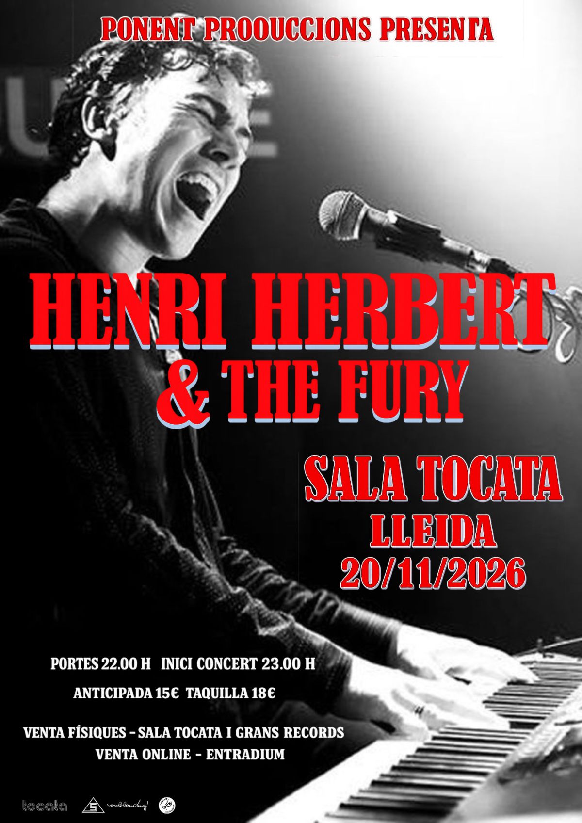 Henri Herbert & The Fury en concierto en Girona