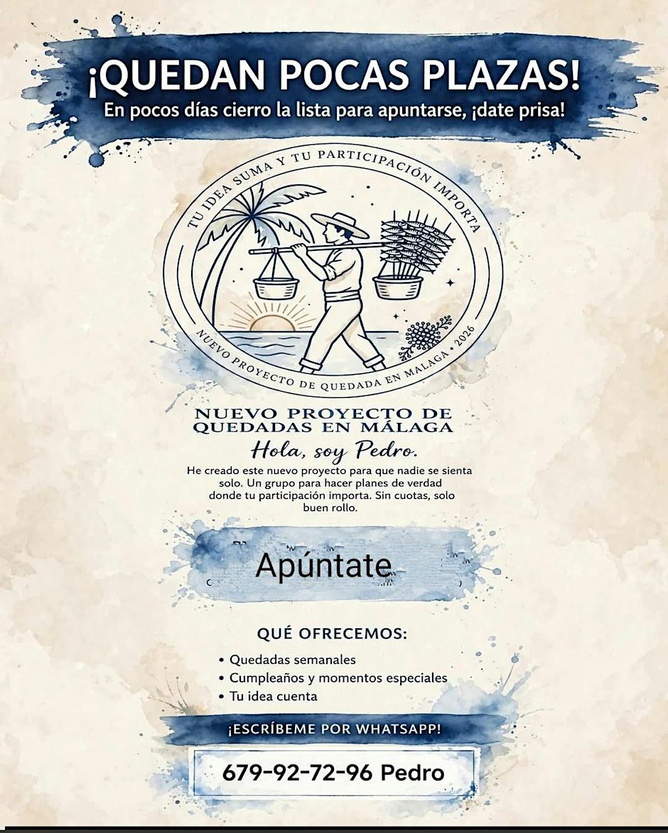 Nuevo proyecto de quedada en Málaga
