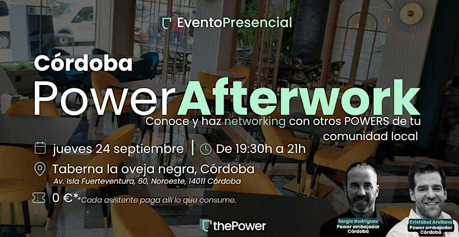 Power Evento presencial Córdoba 24 septiembre