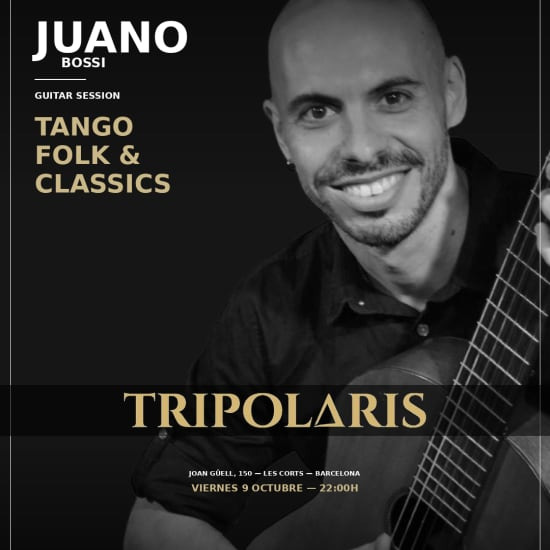 Tango y Folk con Juano Bossi en Barcelona: 9 Oct 2026