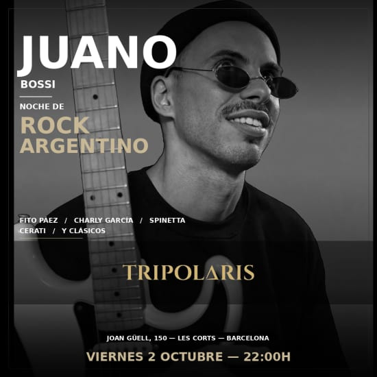 Disfruta Rock & Jazz en Tripolaris Barcelona - 9 Oct