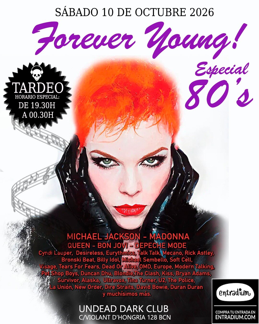 Tardeo Forever Young 80s en Barcelona - 10 Oct 2026