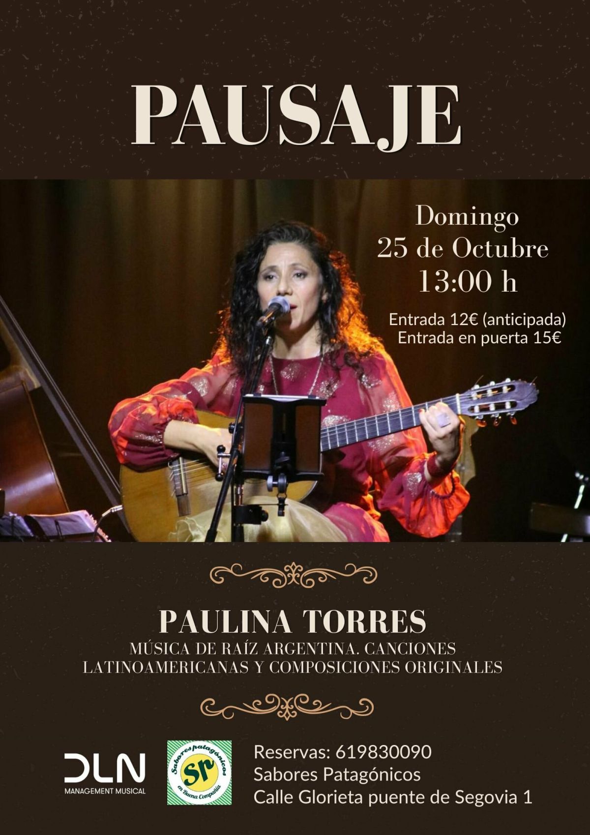 Concierto Pausaje de Paulina Torres en Barcelona