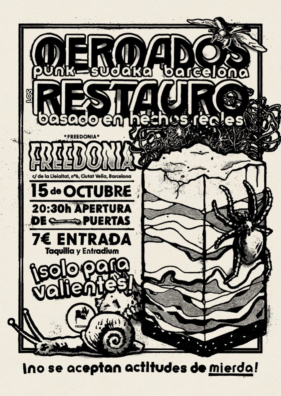 Concierto de Mermados y Los Restauro en Barcelona