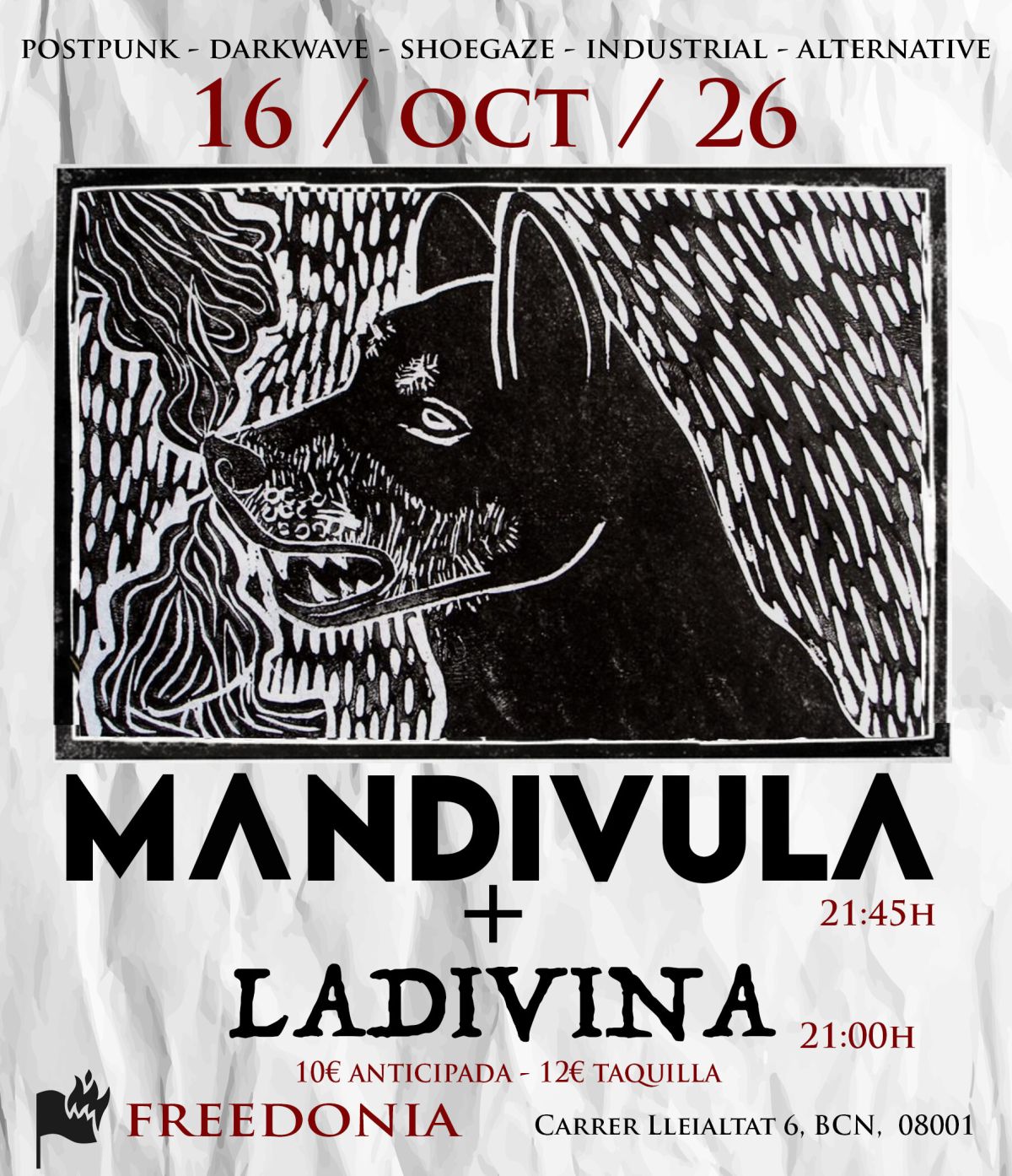 MANDIVULA + Ladivina en directo en Barcelona