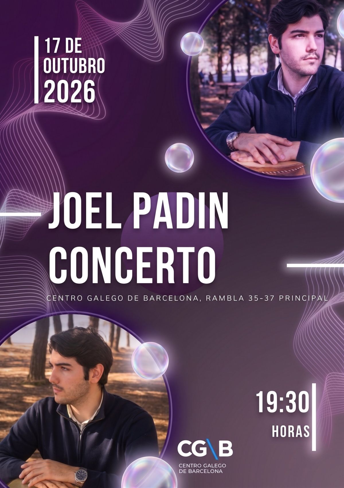Concierto de Joel Padin en Barcelona - 17 de octubre