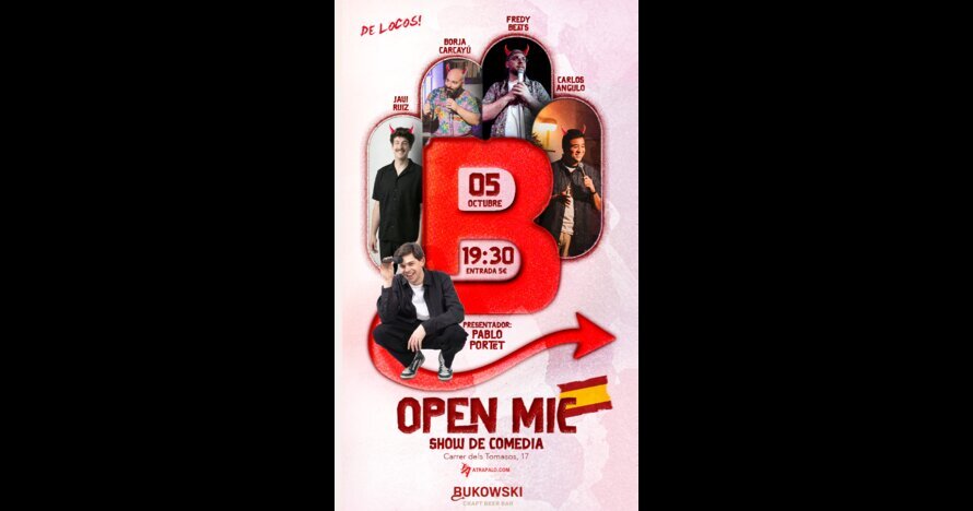 Open Mic de Locos en Bukowski Valencia
