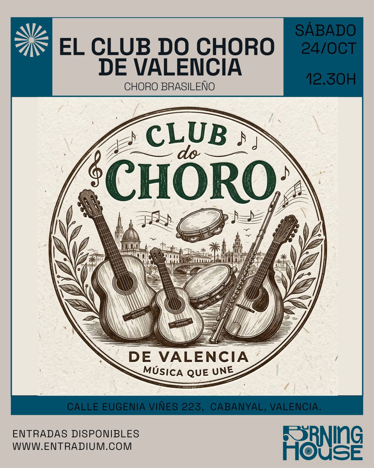 Concierto de El Club do Choro en Valencia, 24 de octubre