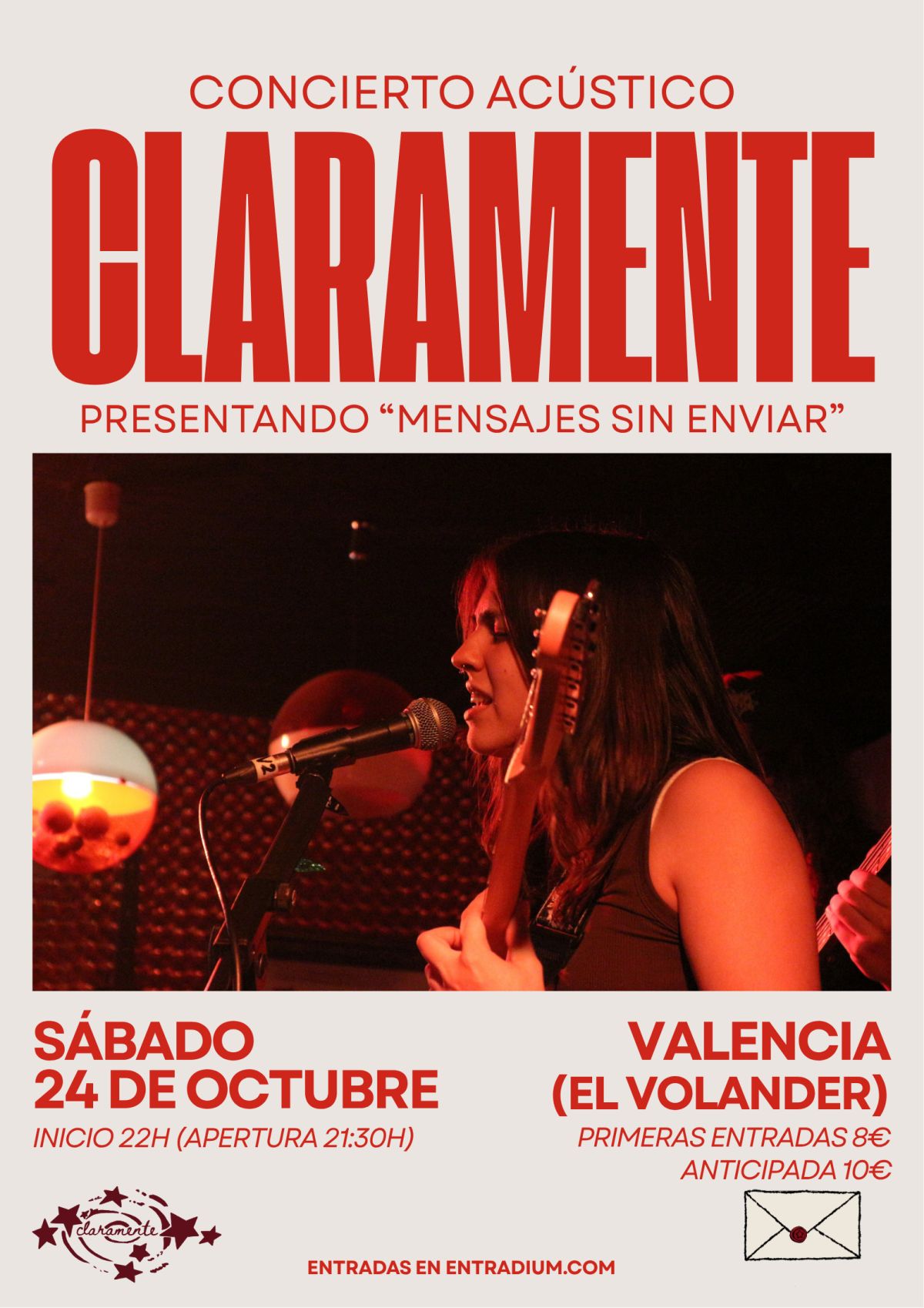 Claramente en concierto en El Volander, Valencia
