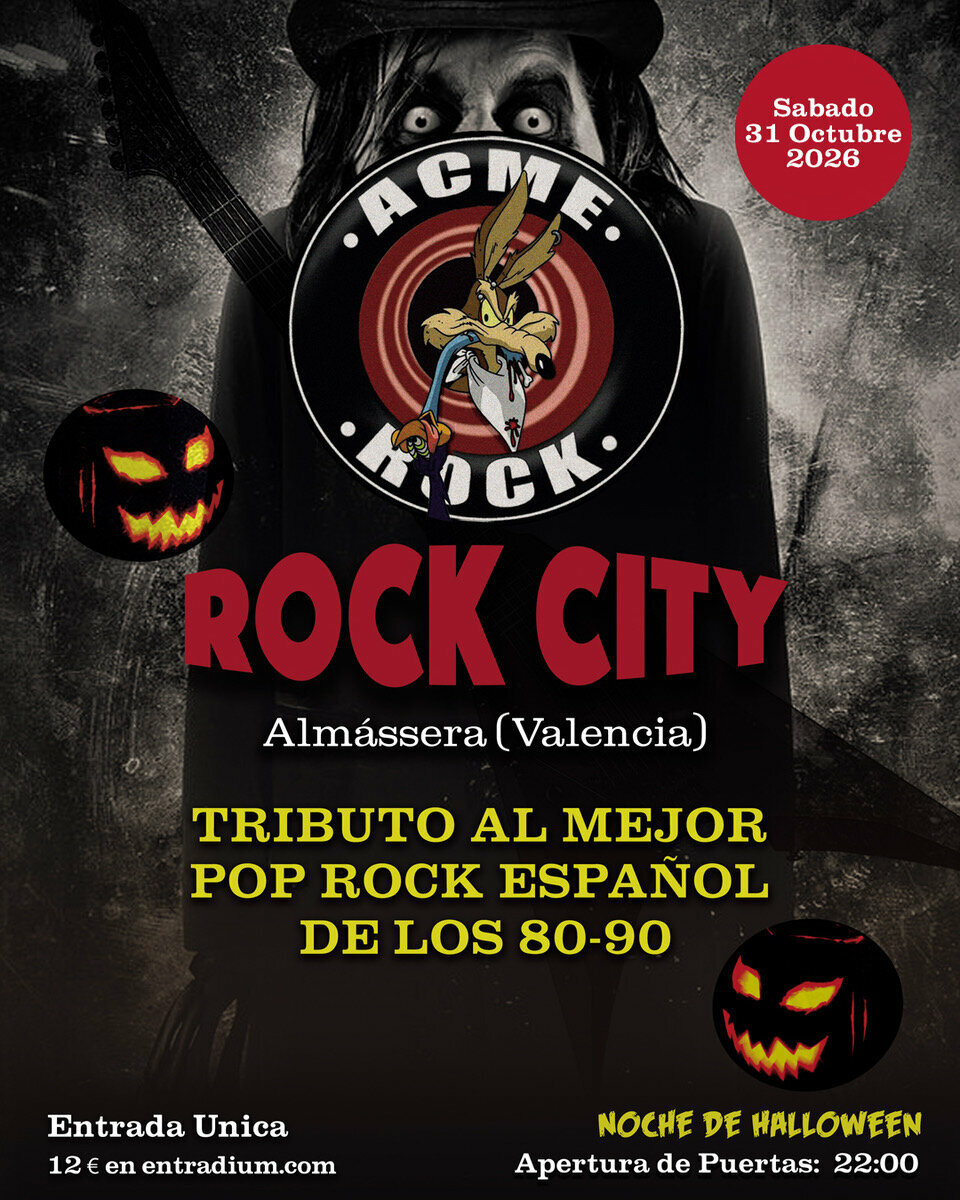 Concierto Acme Rock Halloween en Valencia 2026