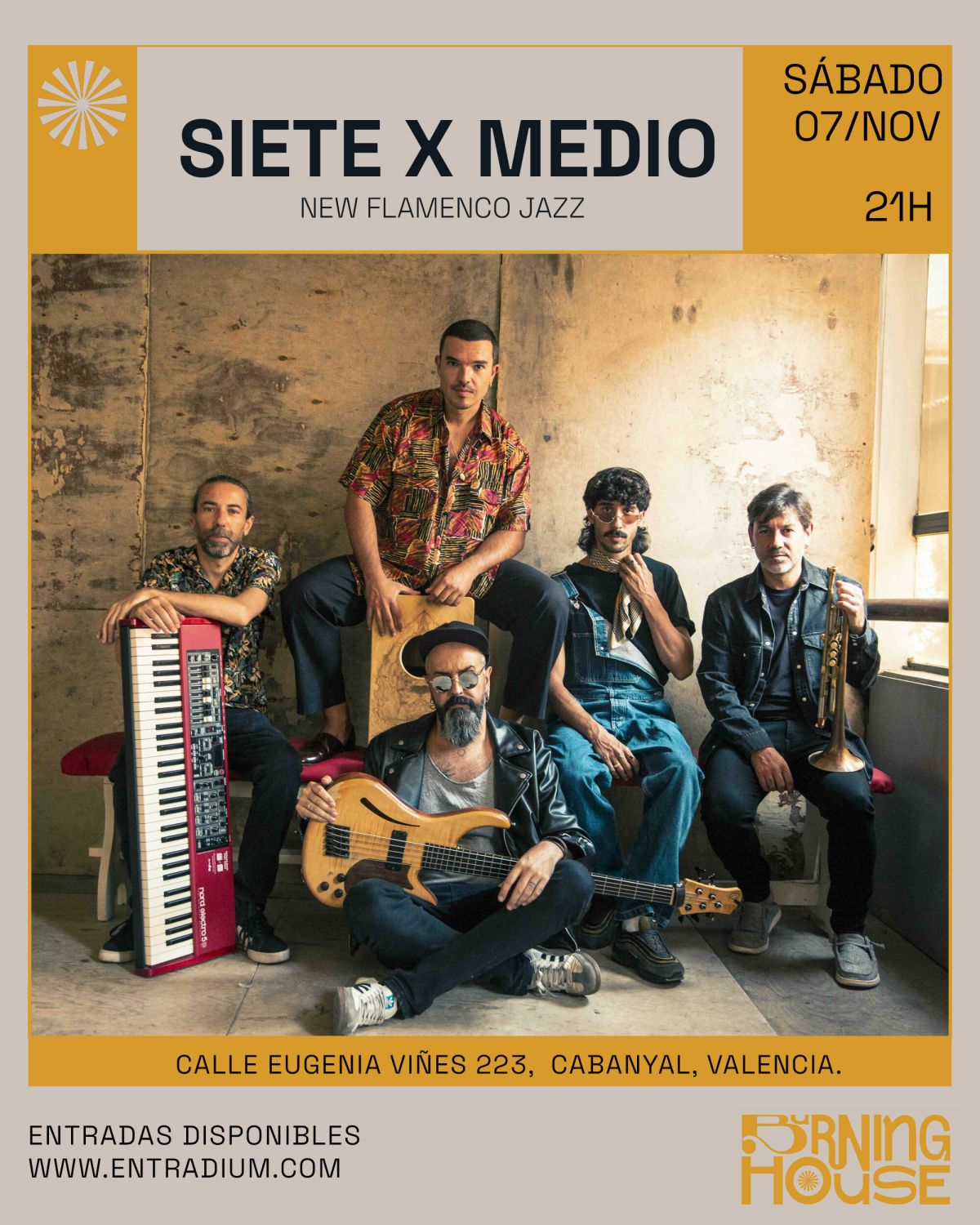 Siete x Medio en Valencia: Concierto el 7 de noviembre