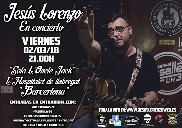 Jesús Lorenzo en concierto en Valencia el 14 de noviembre