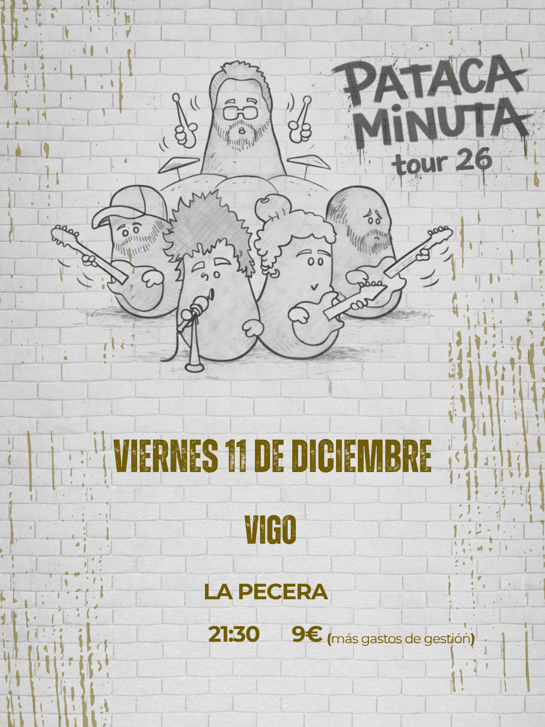 Concierto Pataca Minuta en Vigo – 11 de diciembre 2026