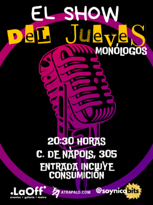 Monólogos en La Off Barcelona: El show del jueves