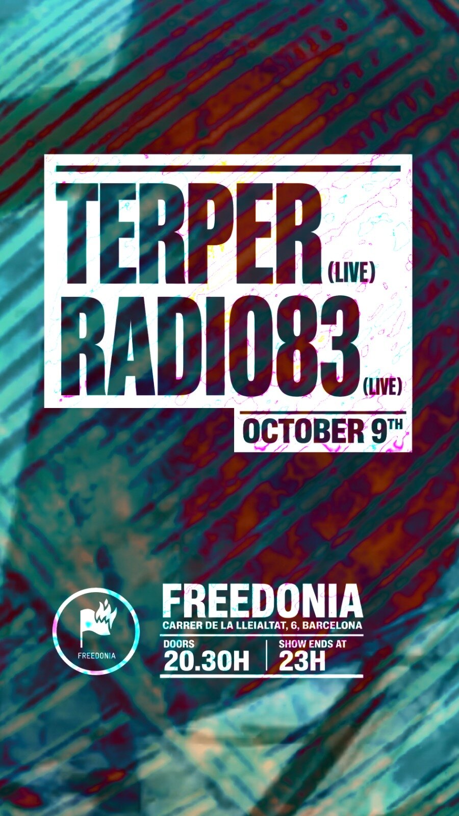 Terper + Radio83 en vivo en CLub Freedonia, Barcelona