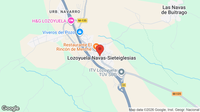 Mapa de Lozoyuela-Navas-Sieteiglesias