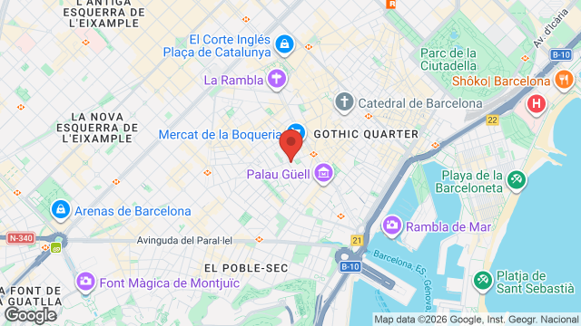 Mapa de Teatre Romea