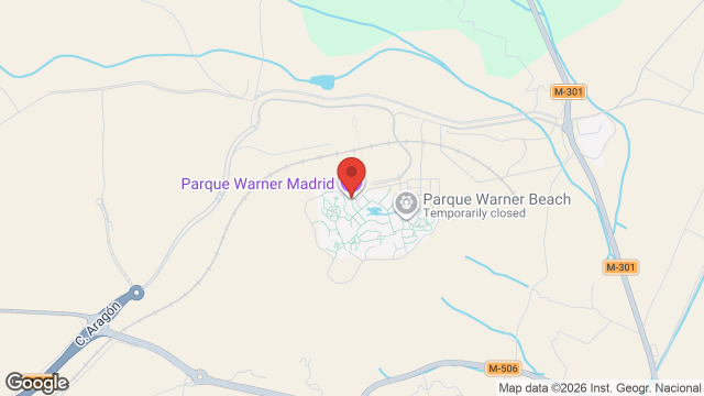 Mapa de Parque Warner Madrid