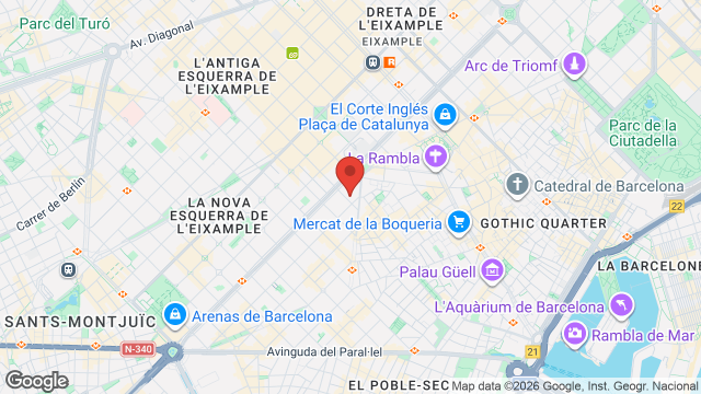 Mapa de Teatre Muntaner